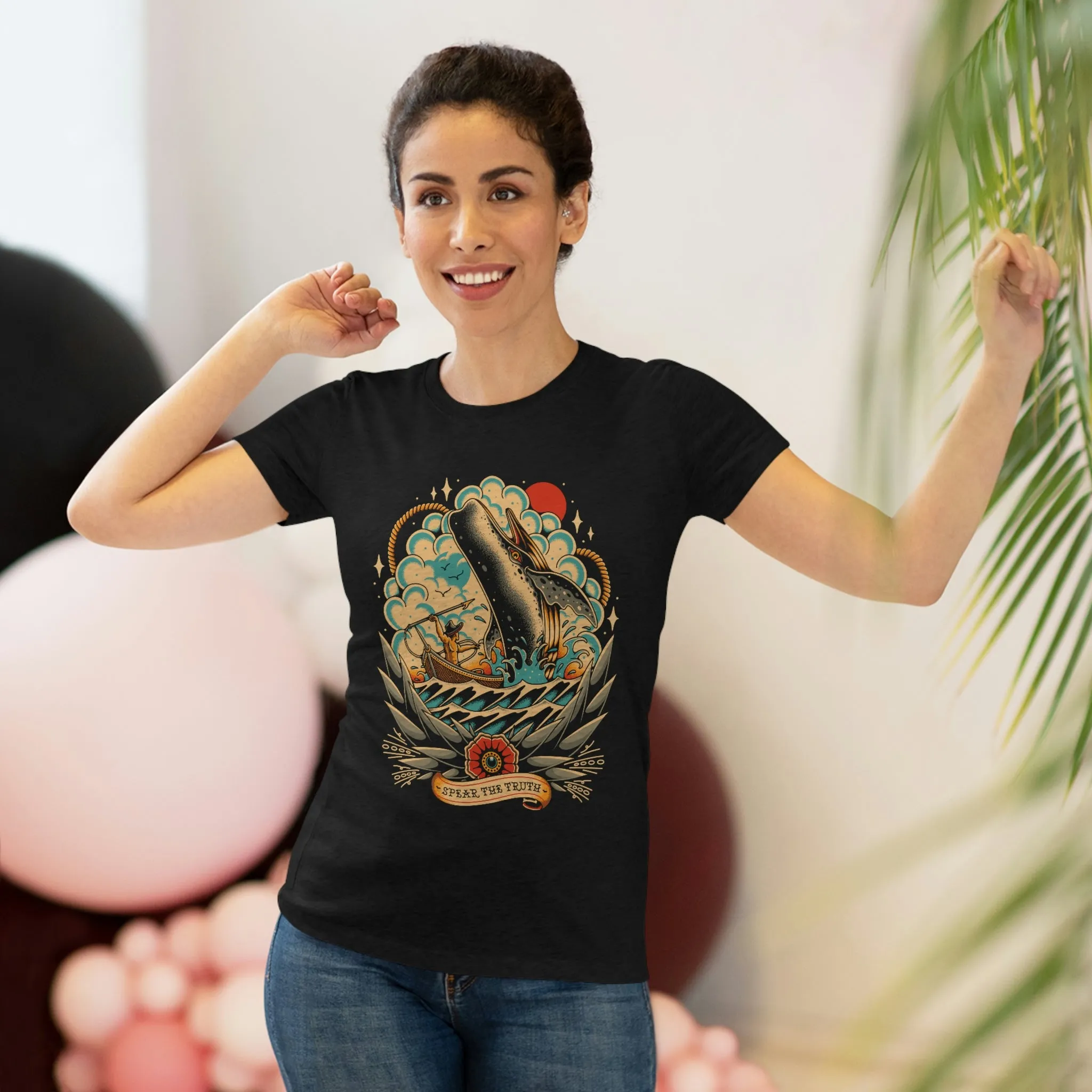 Spear The Truth (Whale) Women's Triblend Tee