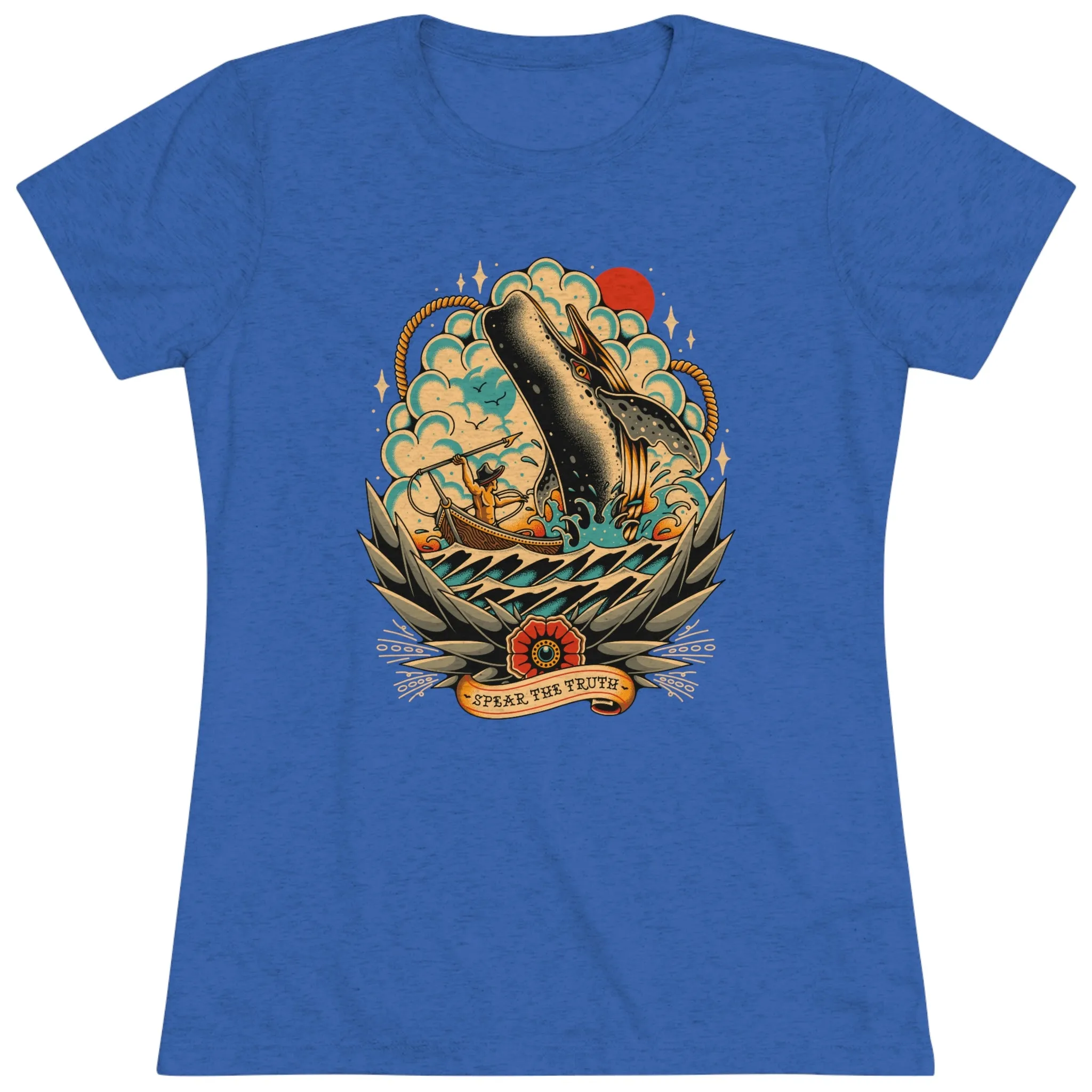 Spear The Truth (Whale) Women's Triblend Tee