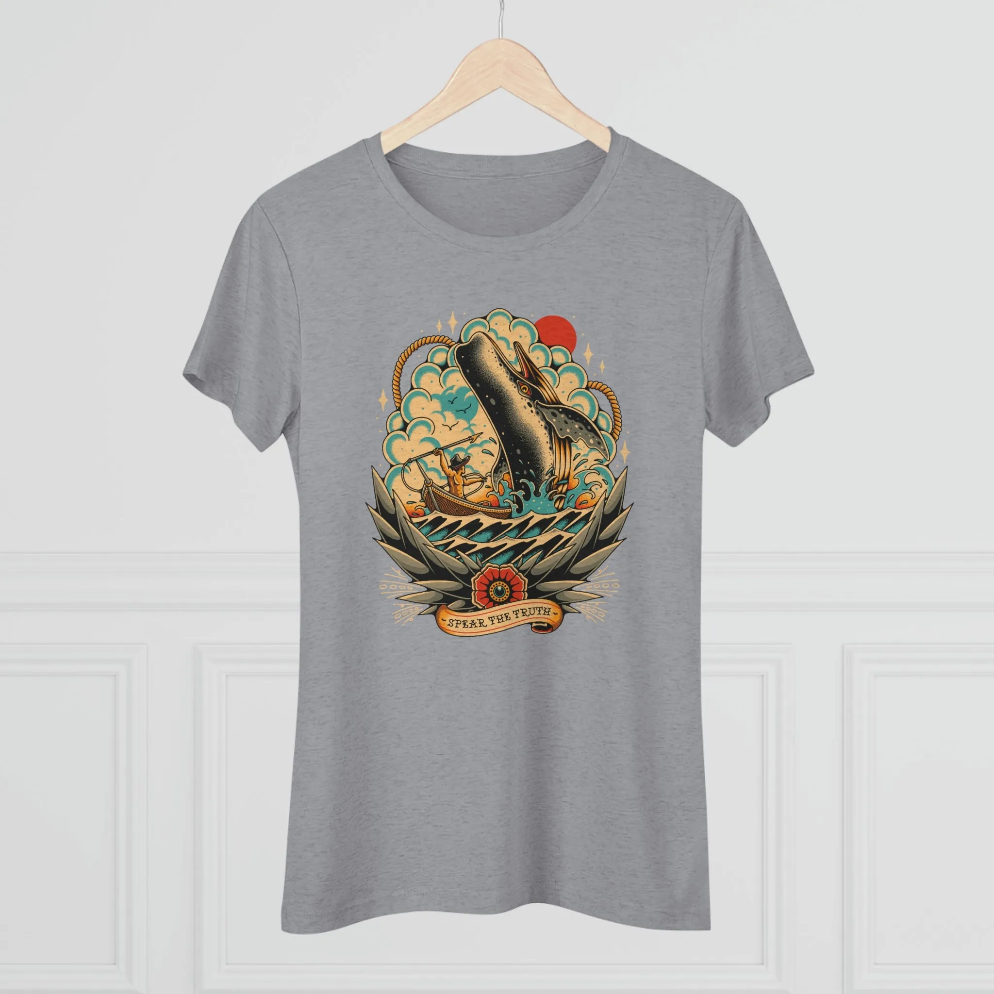 Spear The Truth (Whale) Women's Triblend Tee