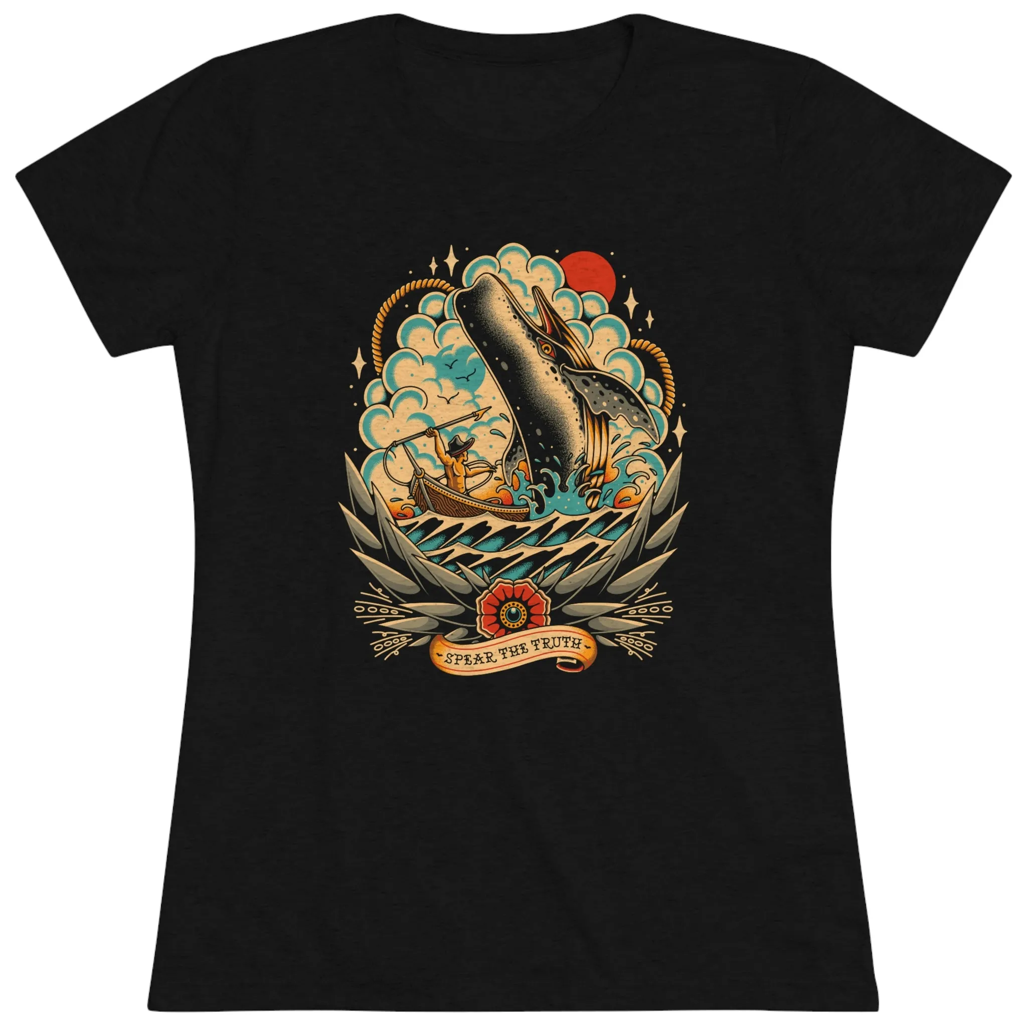 Spear The Truth (Whale) Women's Triblend Tee