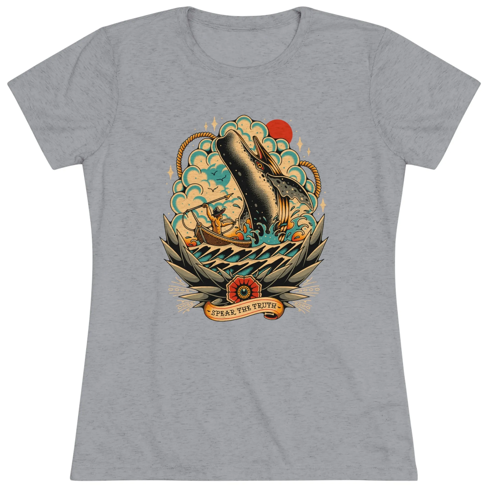 Spear The Truth (Whale) Women's Triblend Tee
