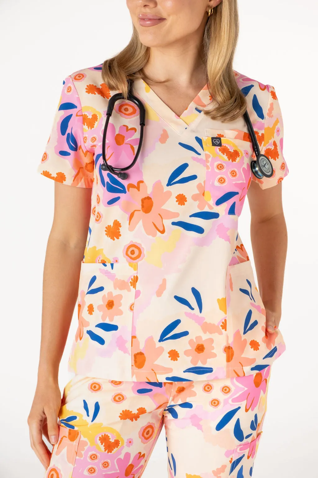 Spring Bloom Scrub Set (Cotton)
