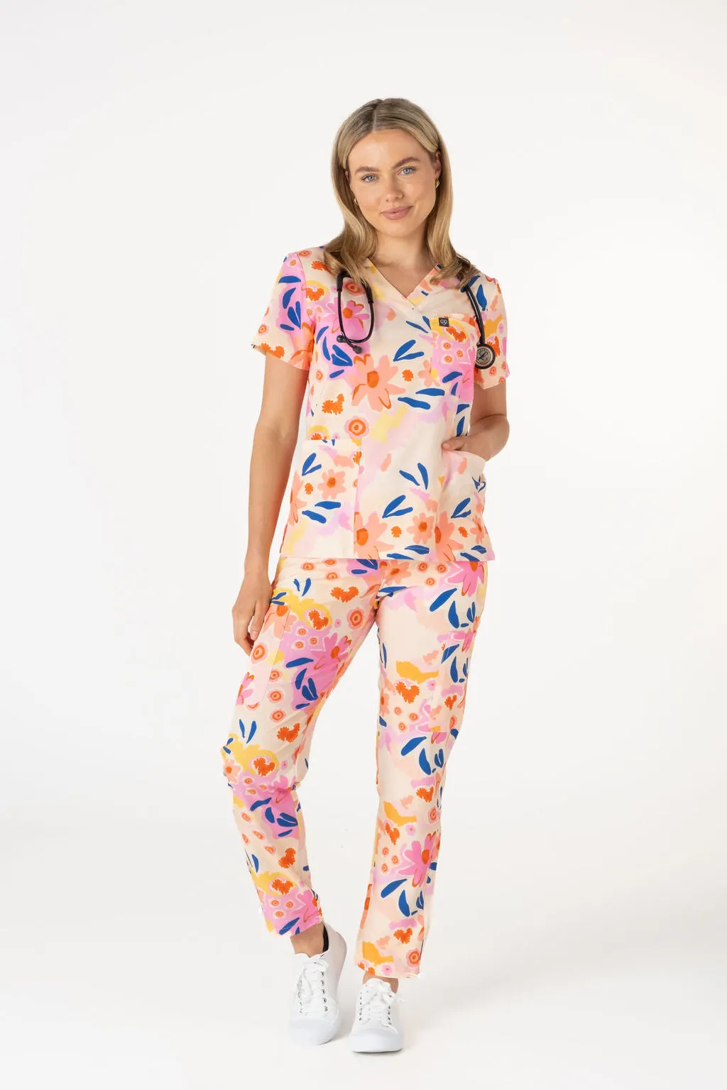Spring Bloom Scrub Set (Cotton)