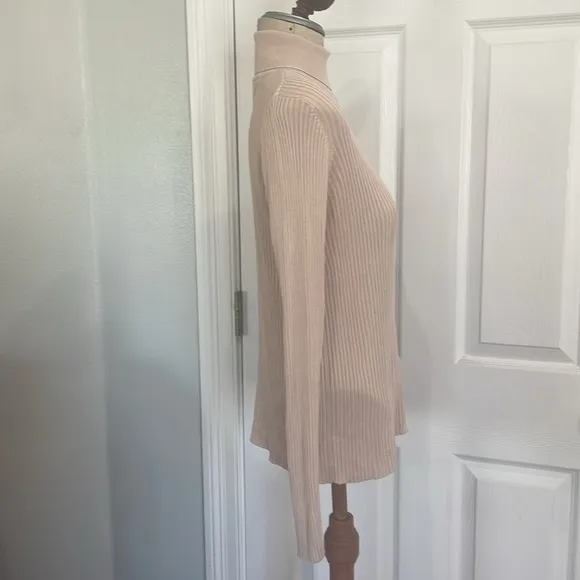 St Michael Marks &amp; Spencer 100% silk turtleneck sweater top long sleeves 10 12
