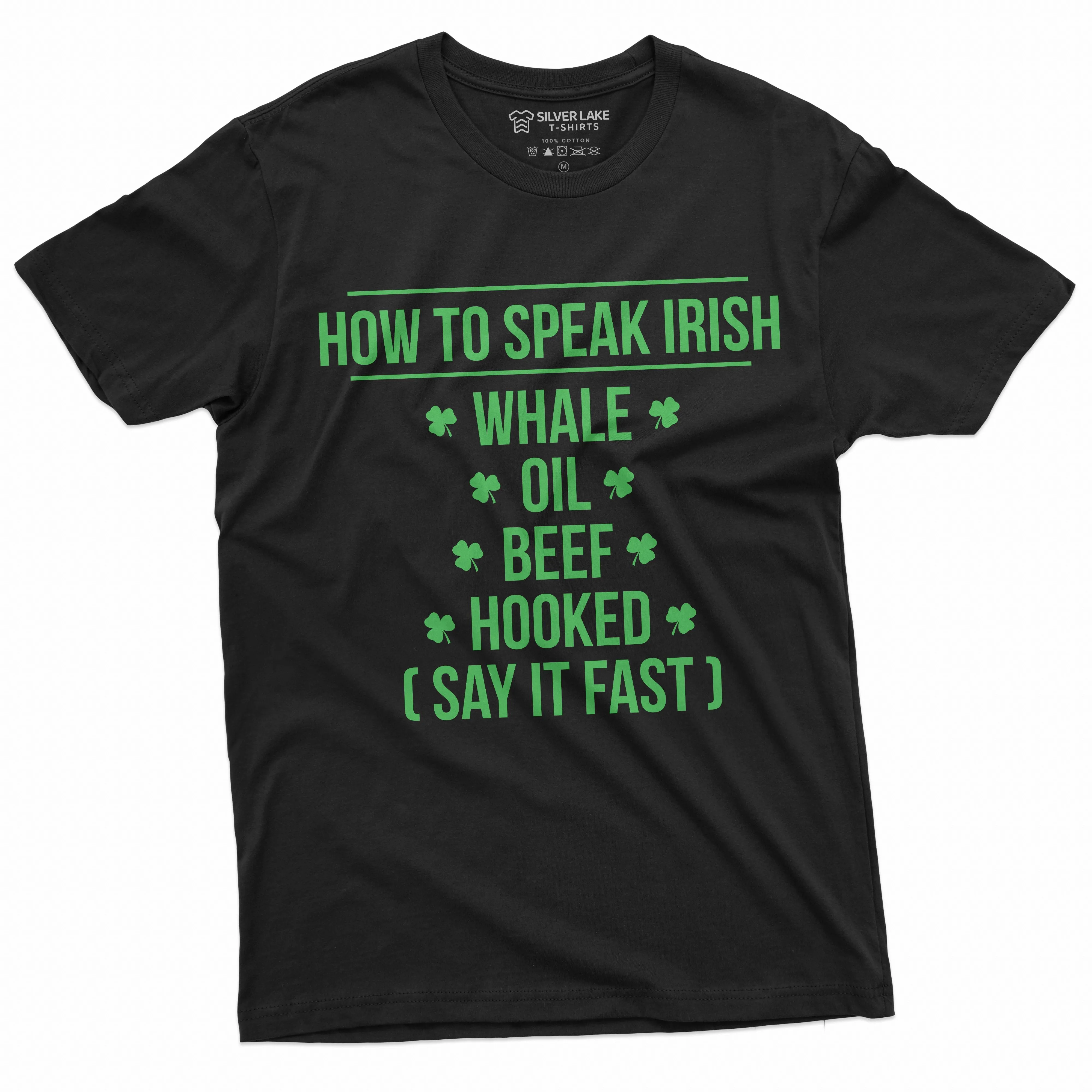 St. Patrick's Day funny T-shirt how to speak Irish accent Tee party ireland holiday shirt