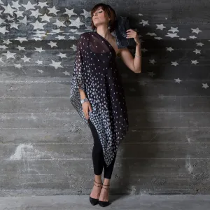 Starlight Silk Chiffon Scarf Wrap