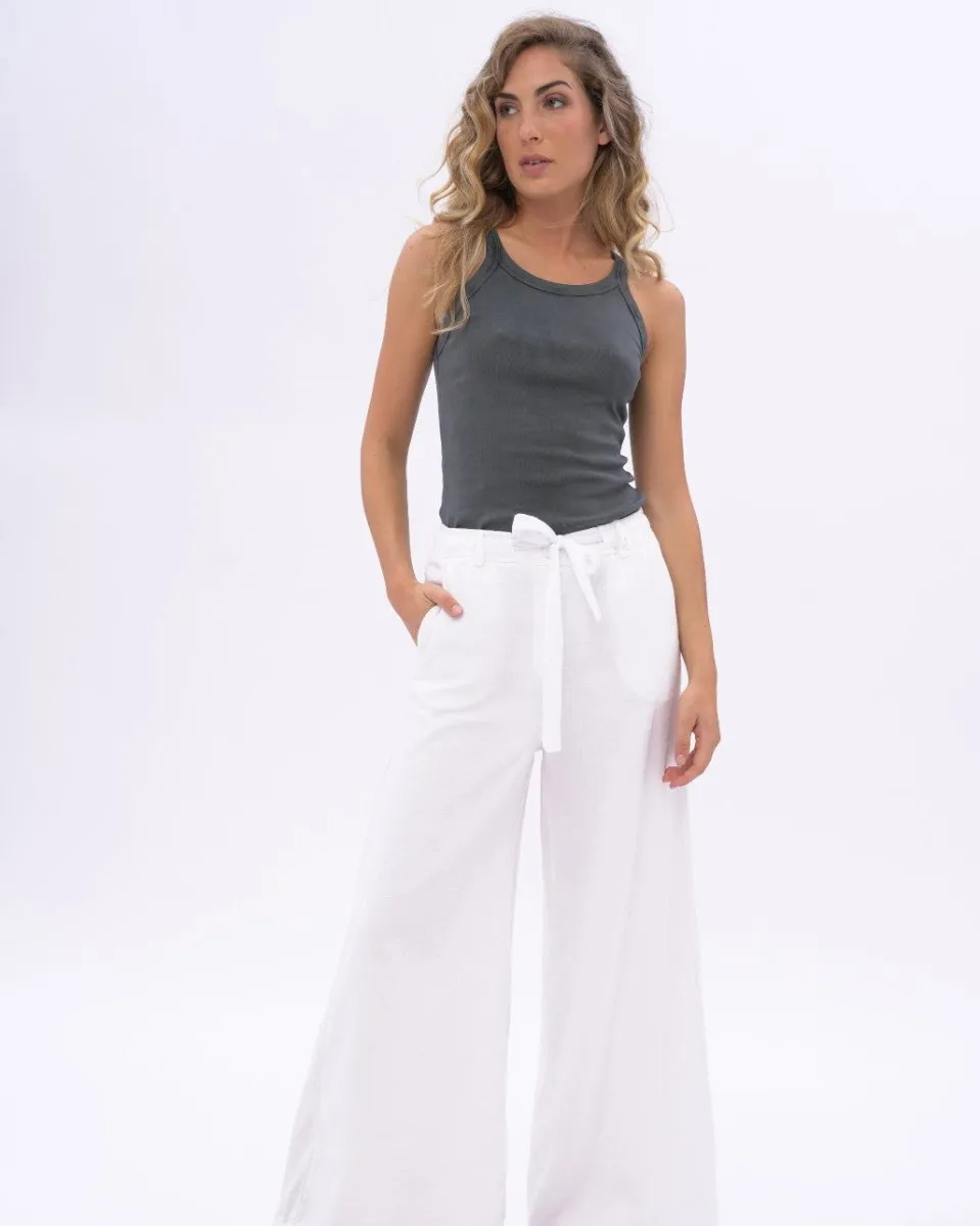 Stonewashed Organic Cotton Fitted Tank Top