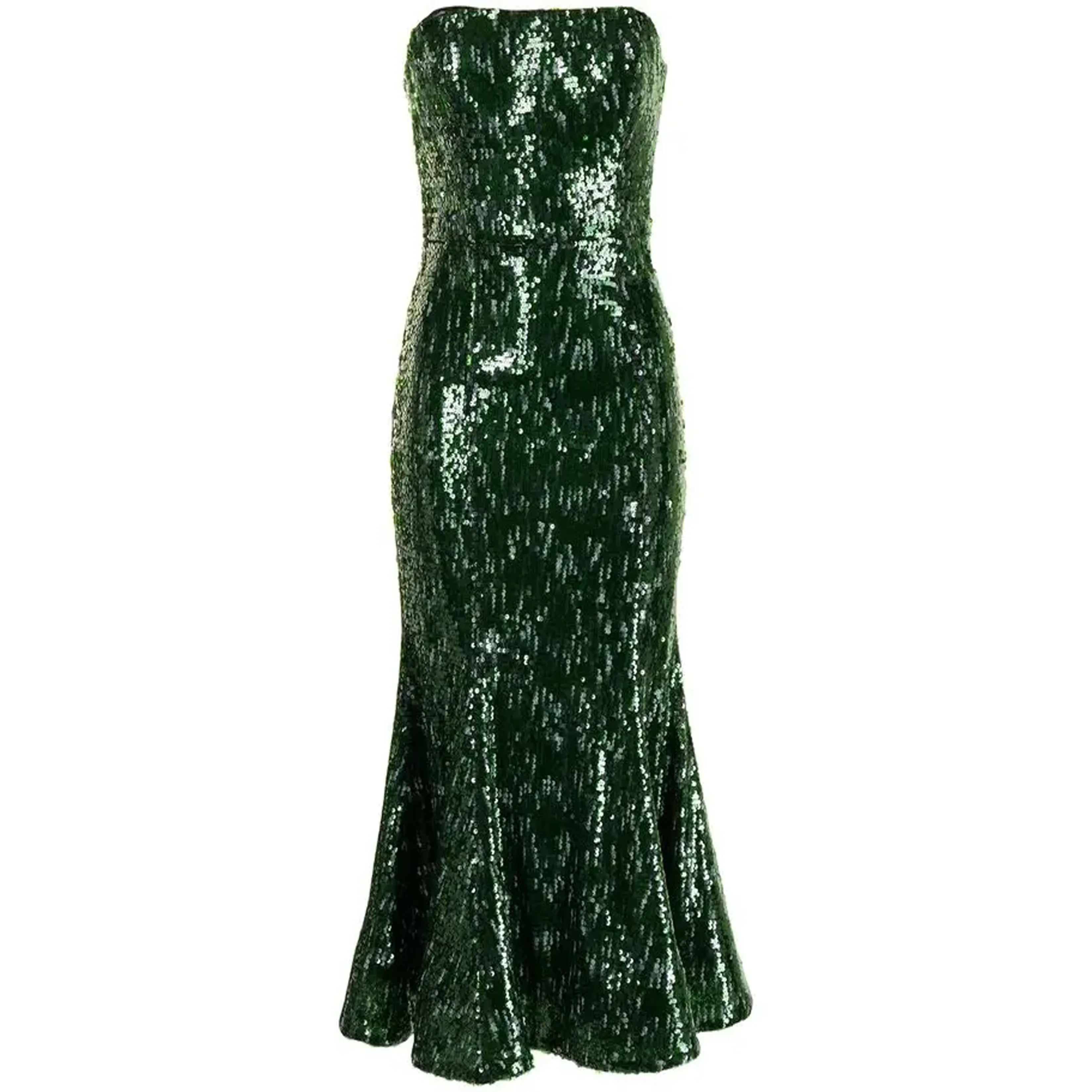 Strapless Sequin Tulled Mini Dress