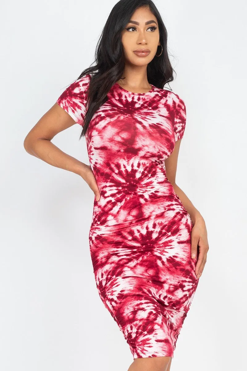 Stretch Tie-dye Printed Dress