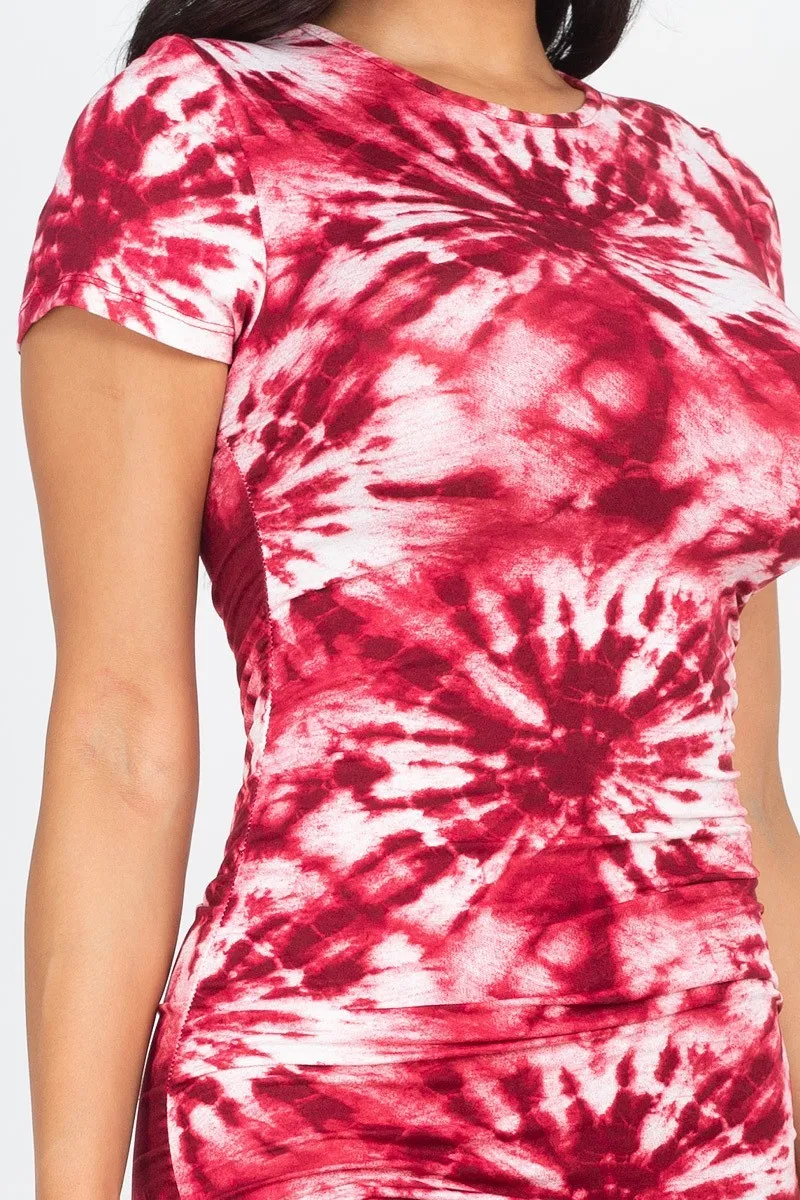 Stretch Tie-dye Printed Dress