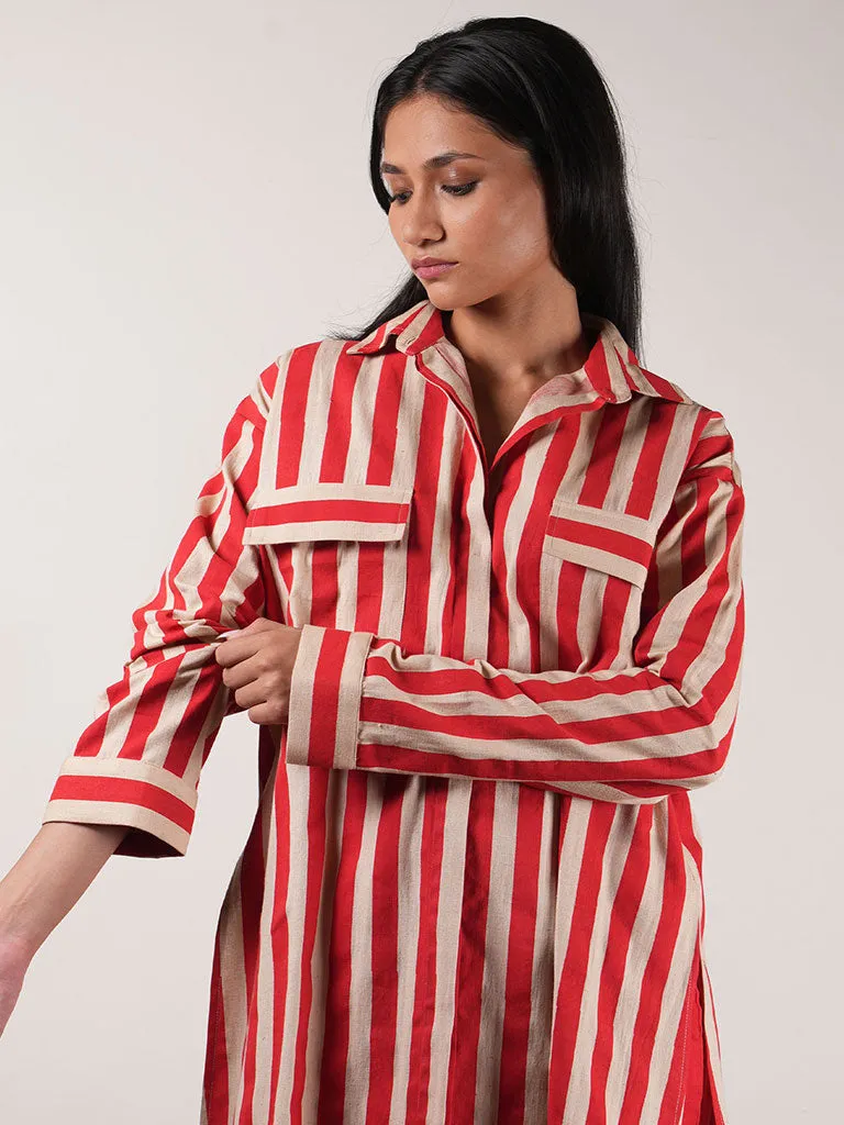 Striped Tunic Set