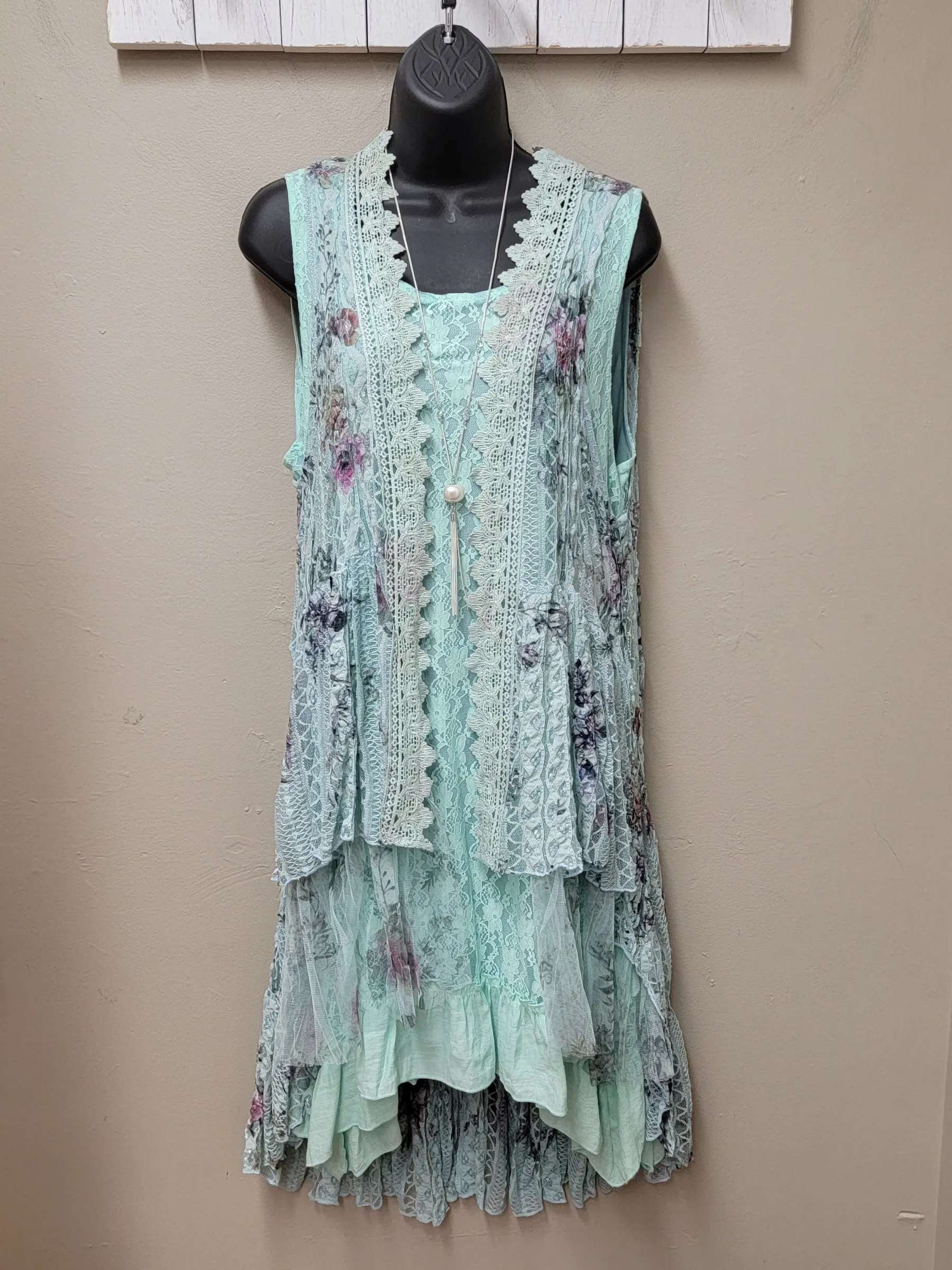 Stunning Mint Lace Dress