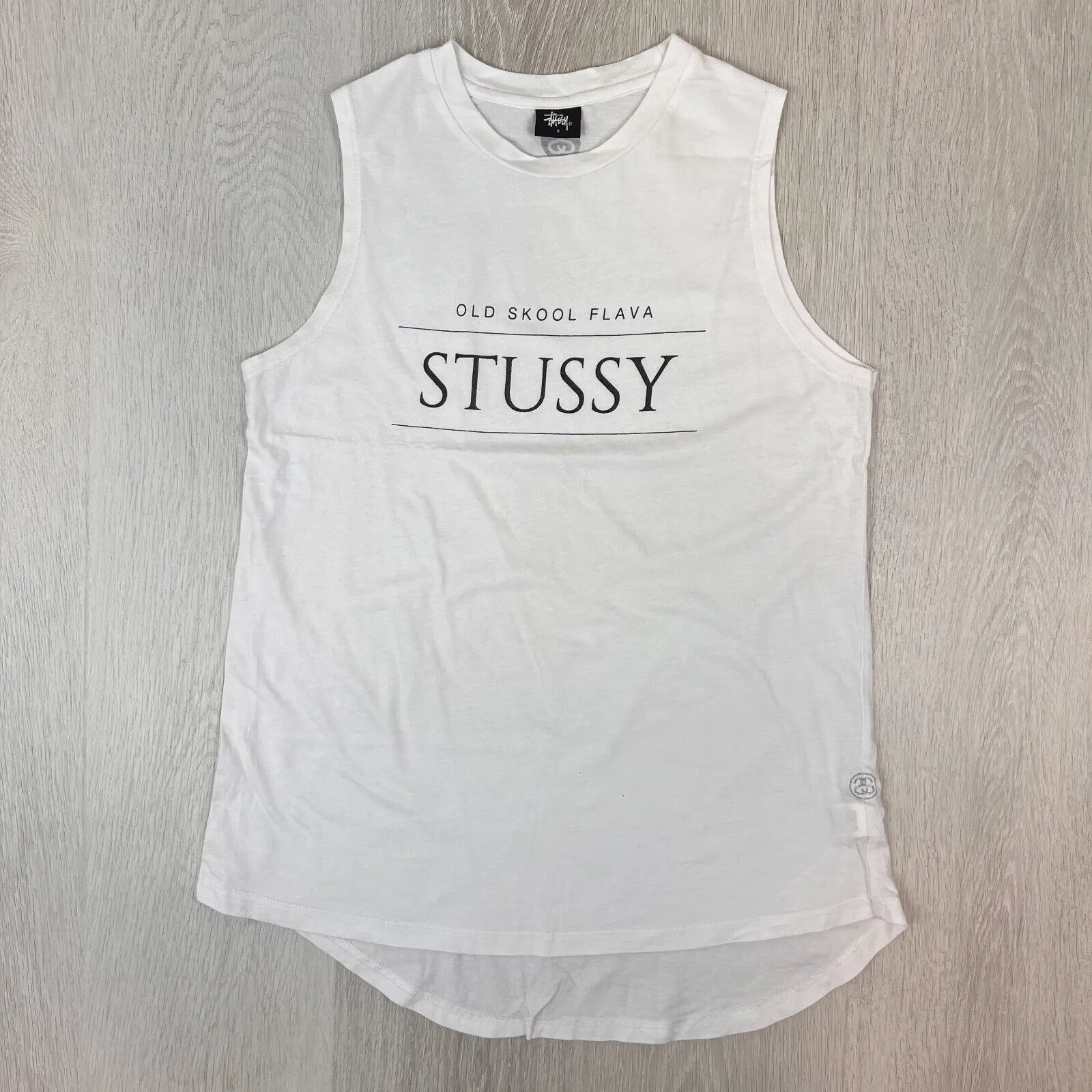Stussy Womens White Tank Top Size 8