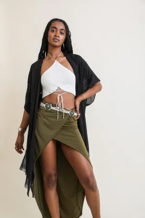 summer kimono black duster