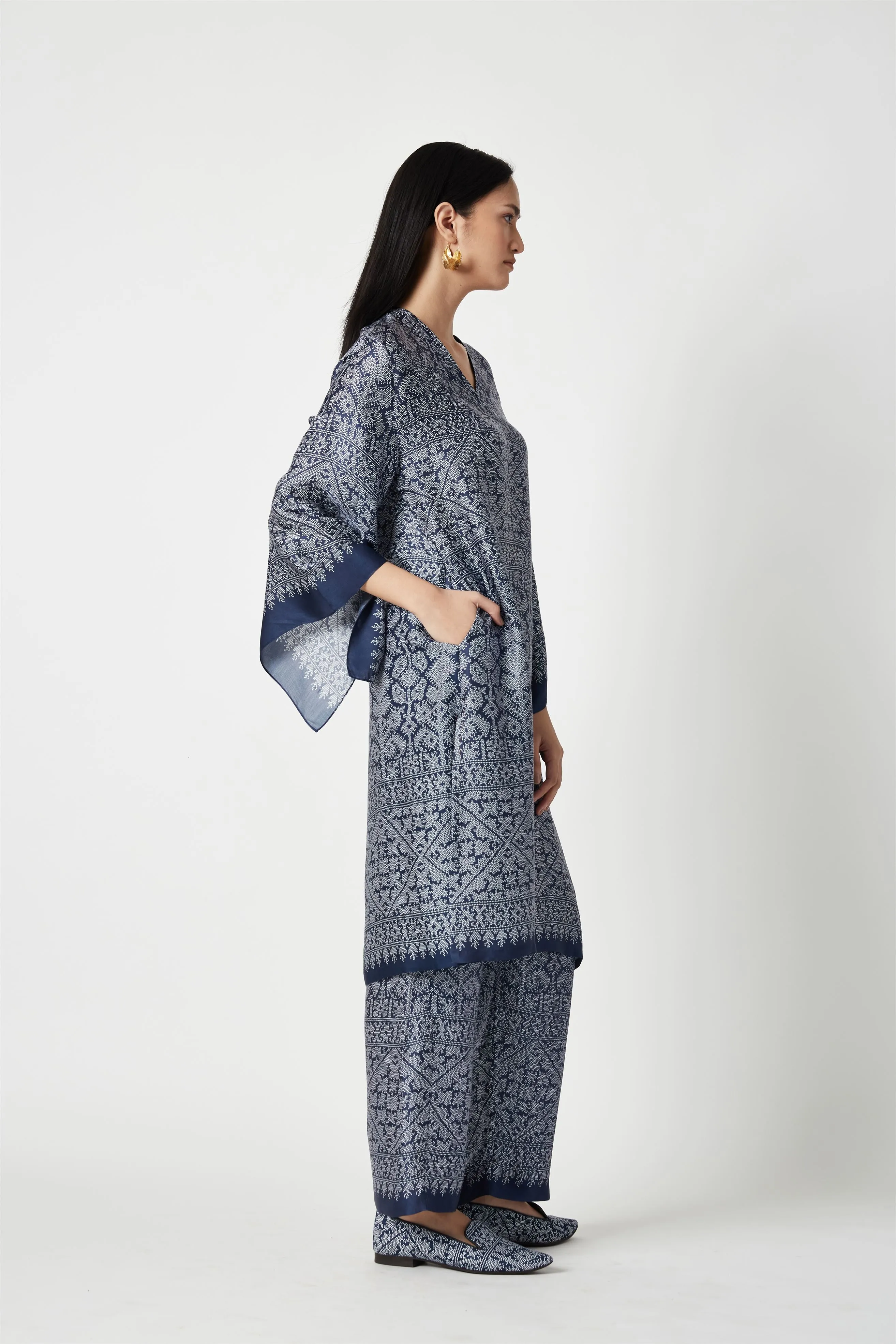 Summer Kurta Set Modal Muslin Printed-Fashion Edit Java 3-9JV-106-Payal Pratap