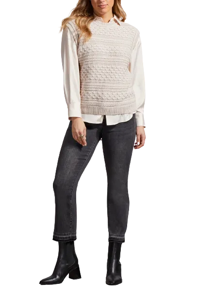 Sweater, Bone Crew Neck