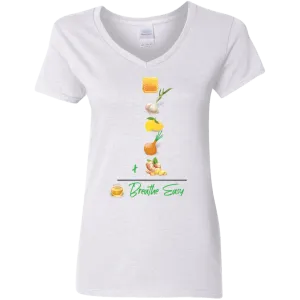 T-Shirt Ladies V-Neck 5.3 oz - Breathe Easy