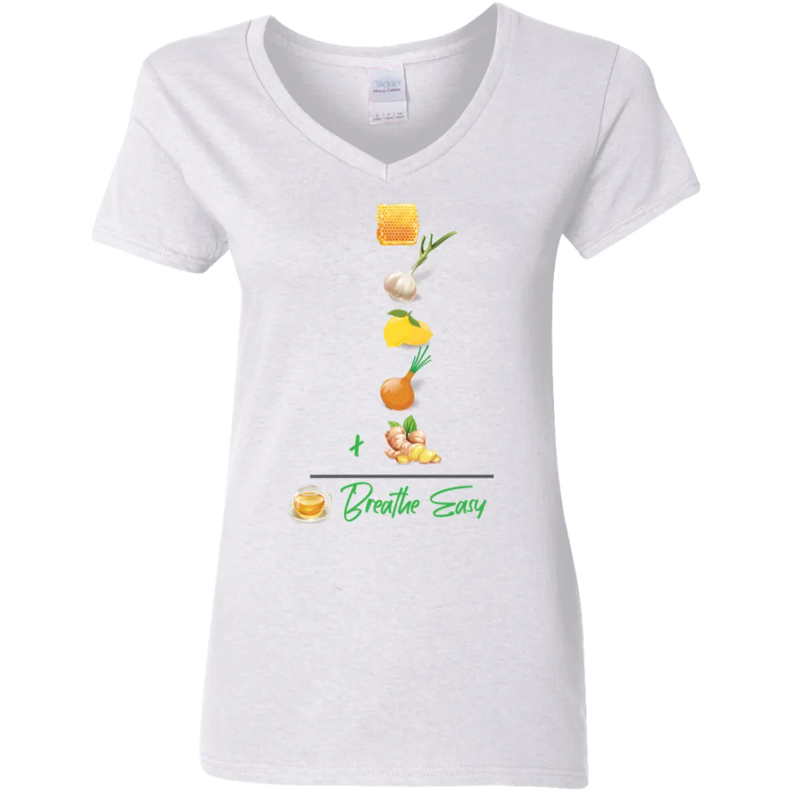 T-Shirt Ladies V-Neck 5.3 oz - Breathe Easy