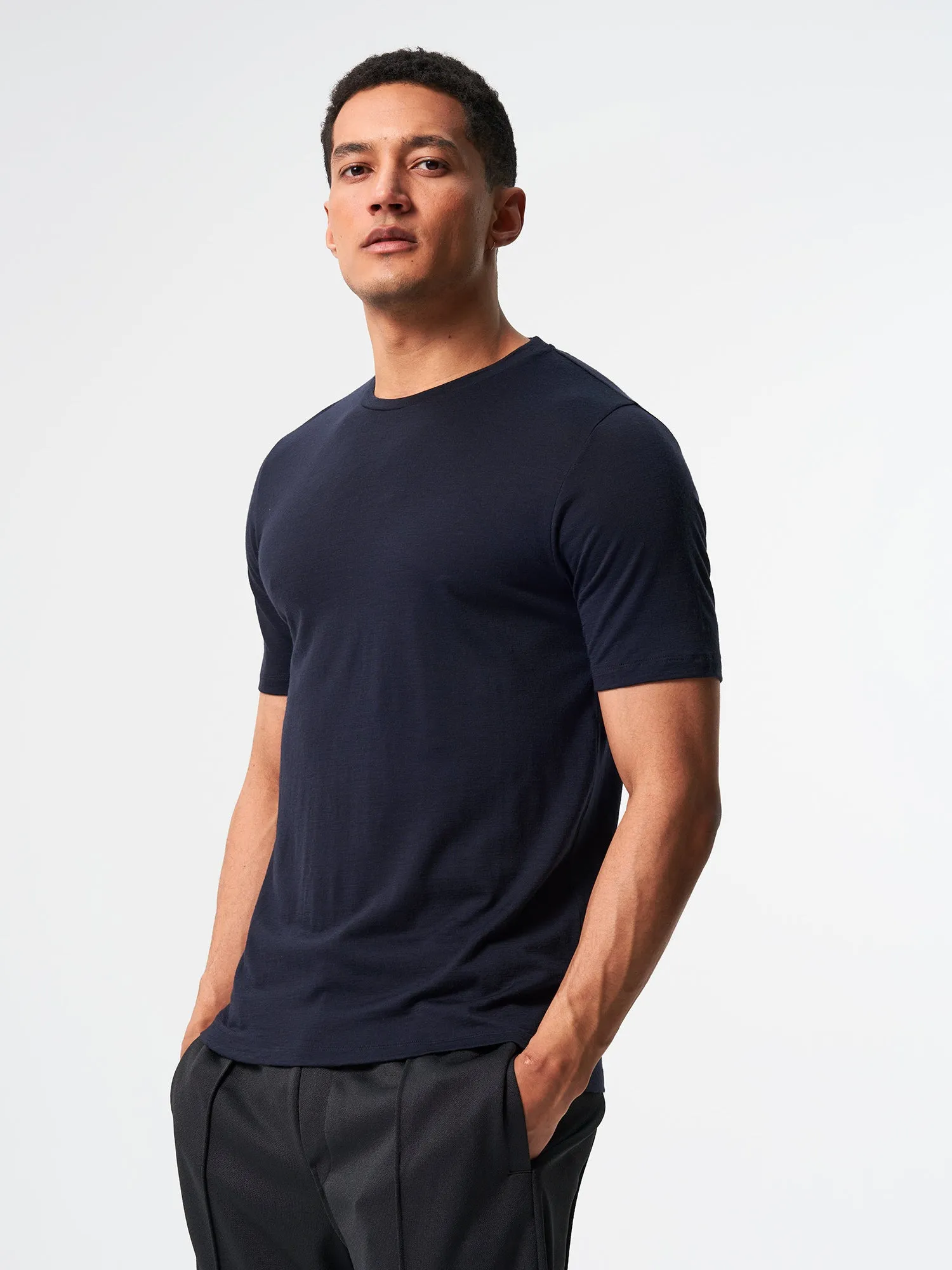 T-Shirt Merino - Sheep Navy (Male)