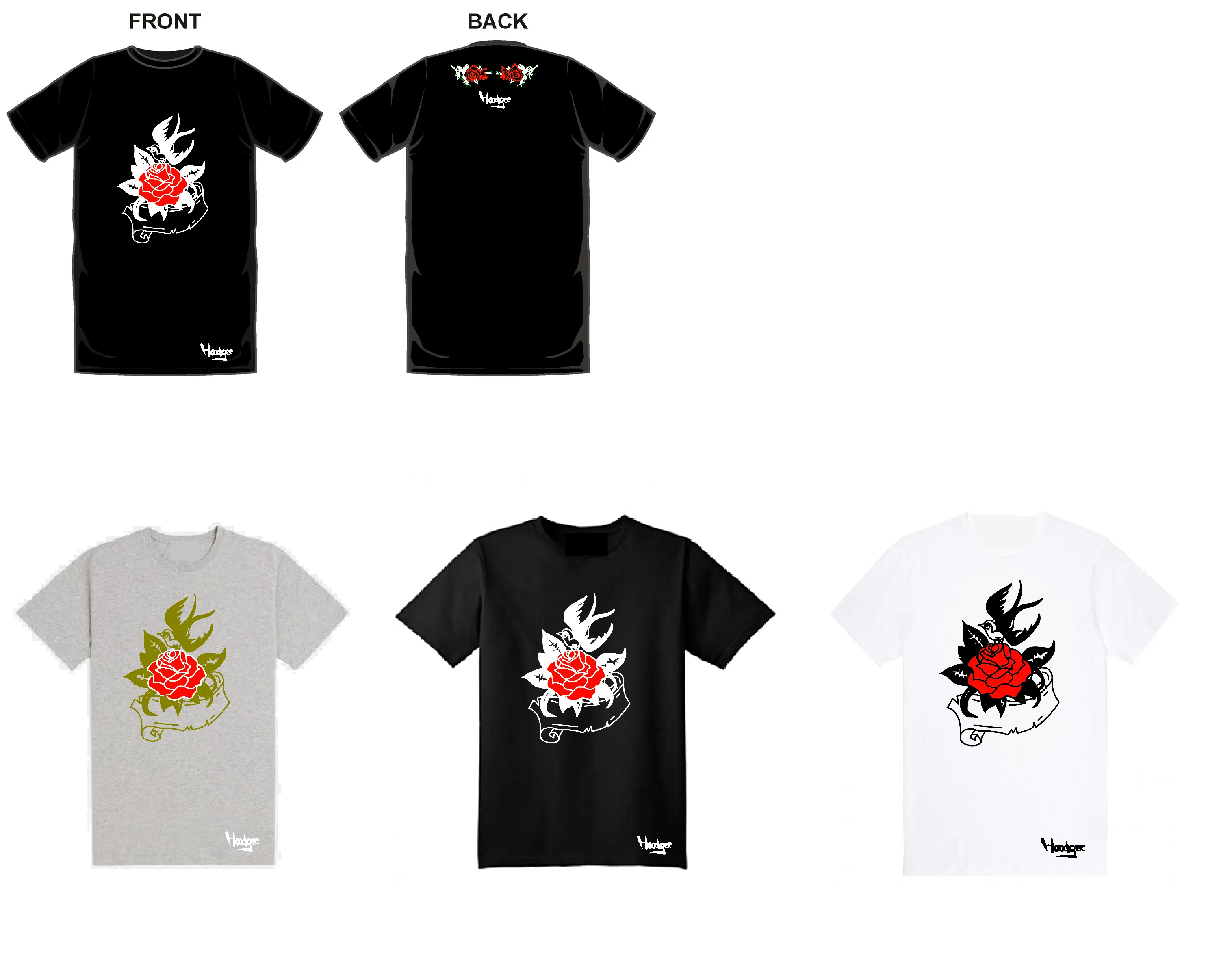 T-Shirts Animals X Roses AKA lil'birdy