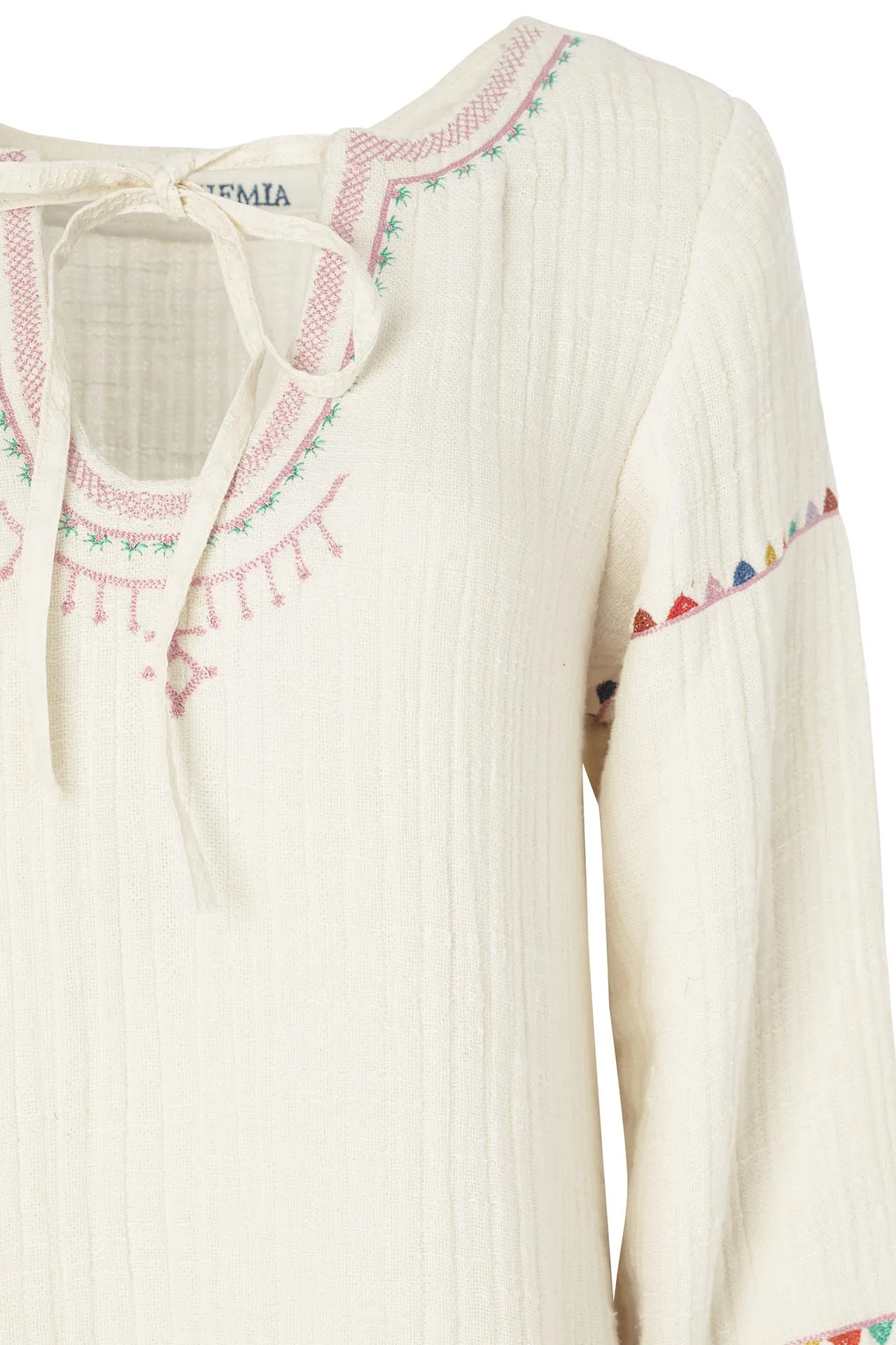 Tali Embroidered Tunic Dress