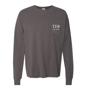 Tau Epsilon Phi Long Sleeve Pocket Tee