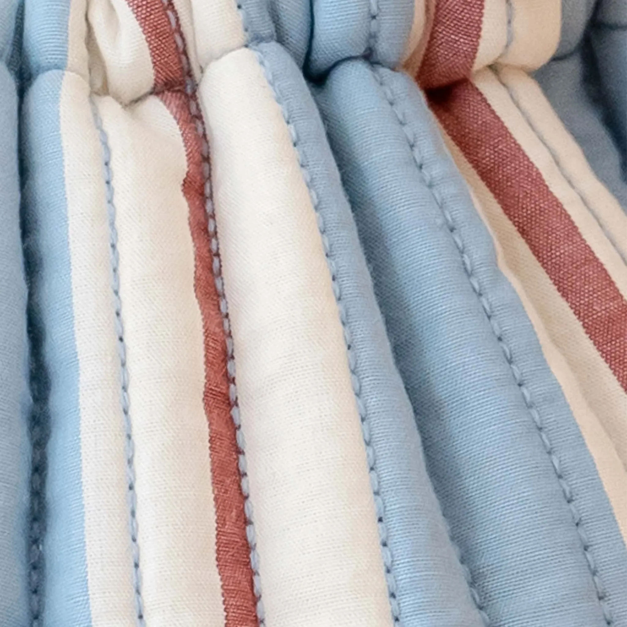 TBCo Blue Stripe Cotton Wash Bag