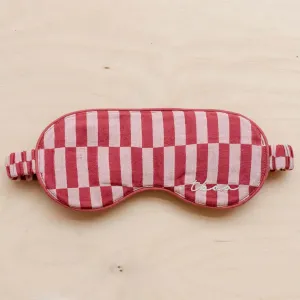 TBCo Rose Checkerboard Cotton Eye Mask