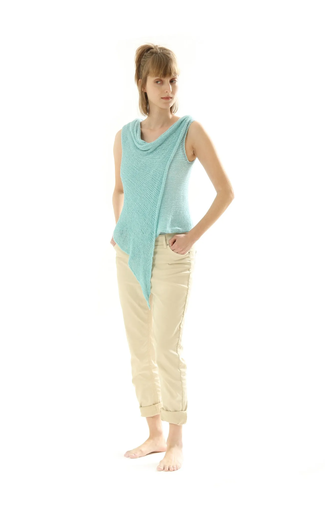 Teal Wrap Vest