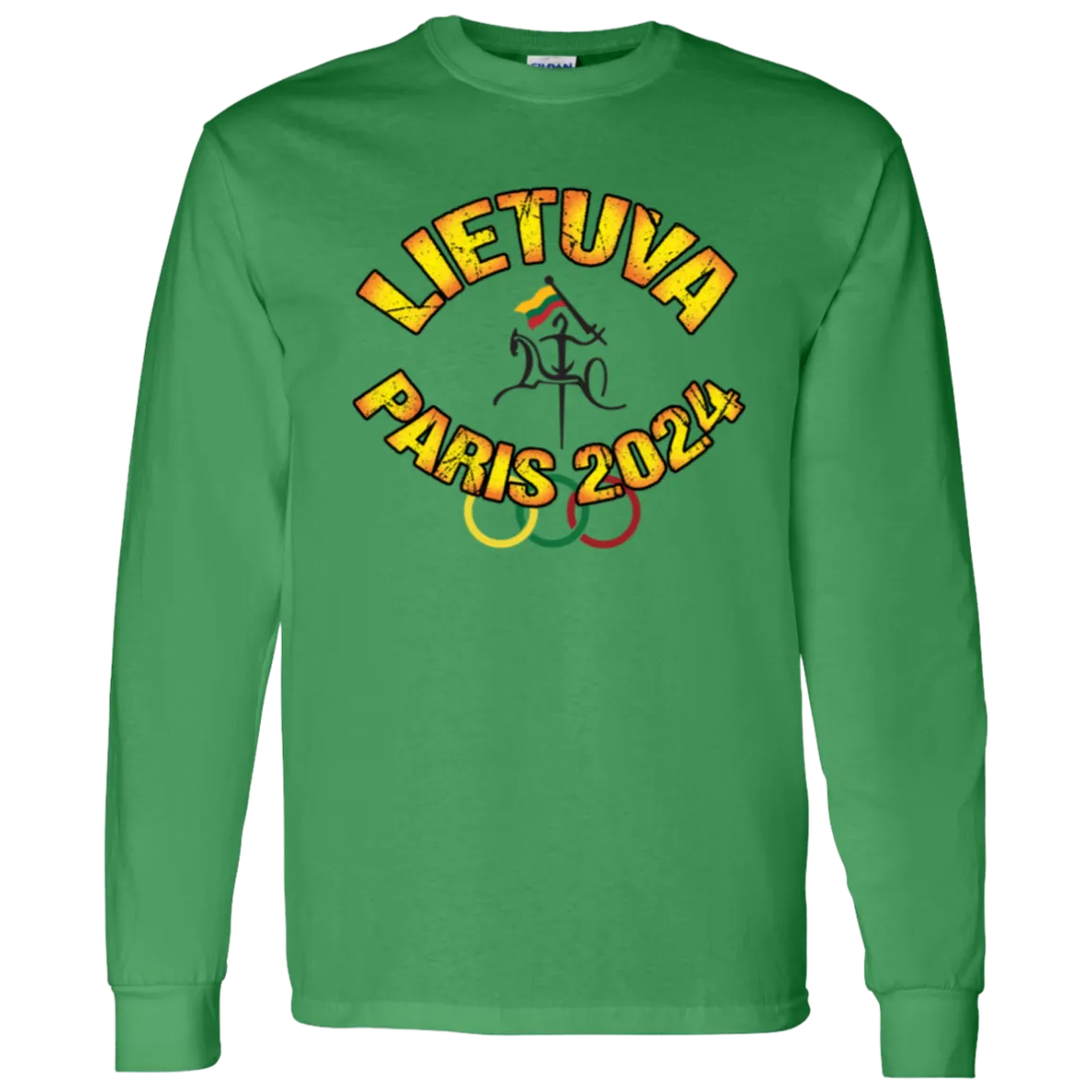 Team Lietuva 2024 Vytis - Men's Classic Cotton Long Sleeve T
