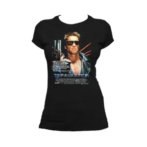 Terminator Movie Poster Official Women's T-shirt (Black)