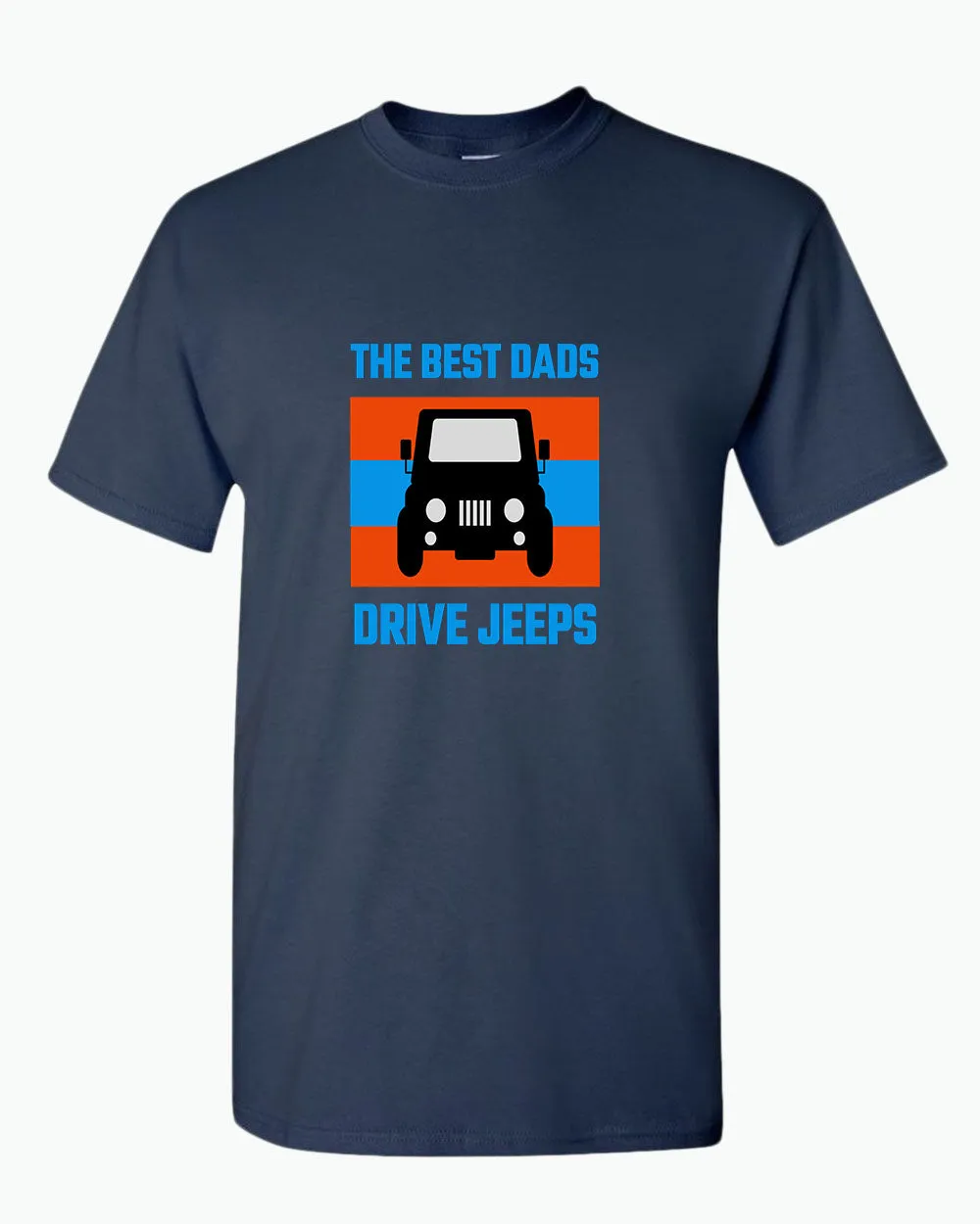 The best dads drive jeeps t-shirt. funny dad t-shirt