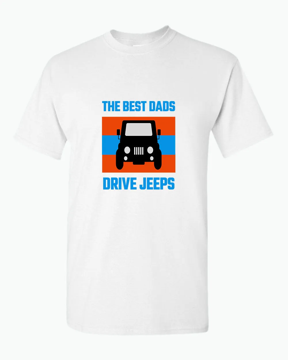 The best dads drive jeeps t-shirt. funny dad t-shirt