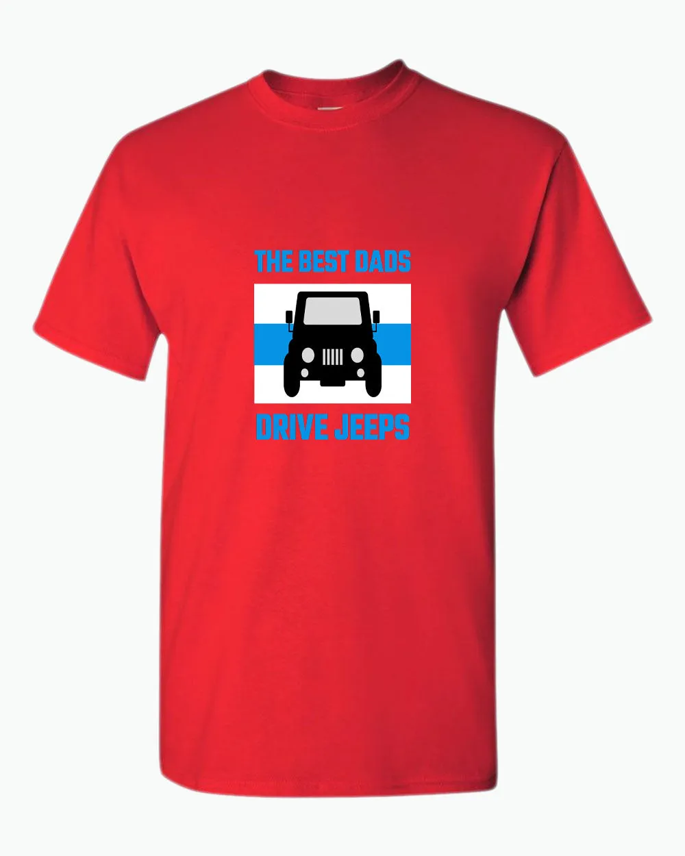 The best dads drive jeeps t-shirt. funny dad t-shirt