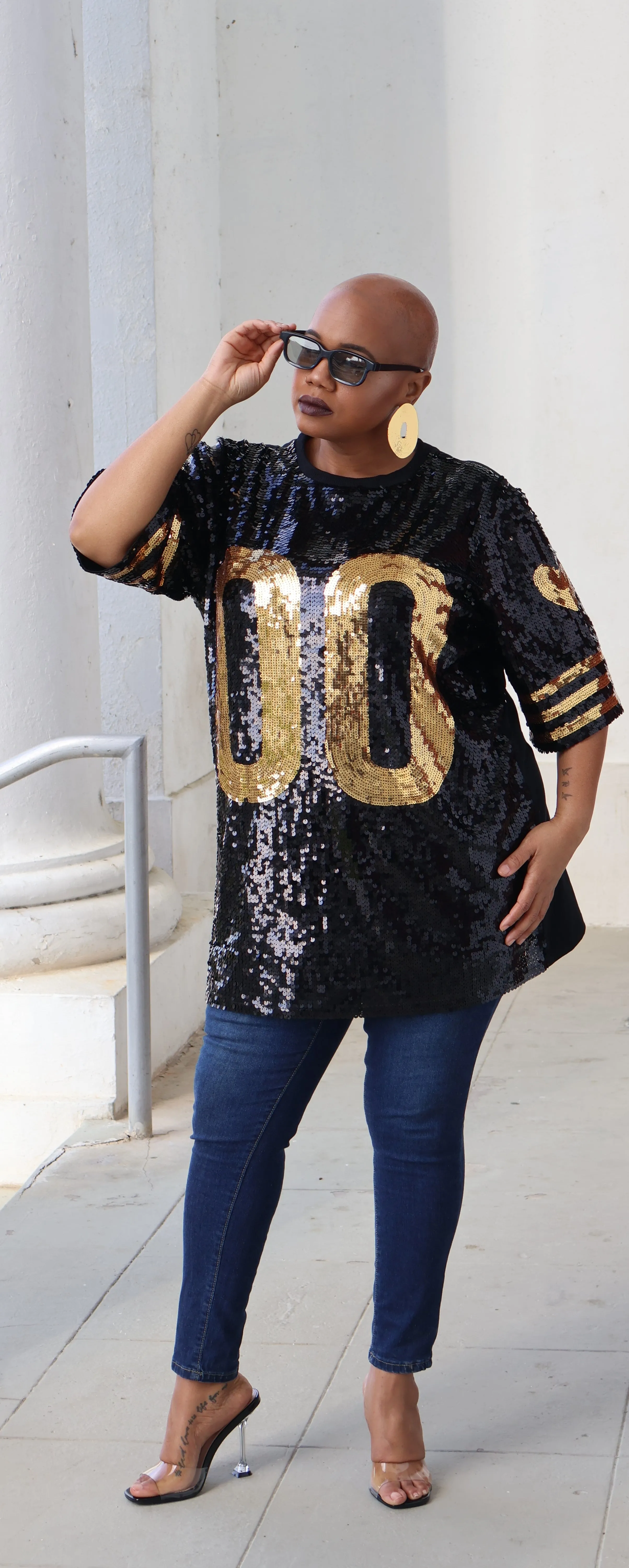 The Double Zero’s Sequin Top