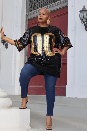 The Double Zero’s Sequin Top