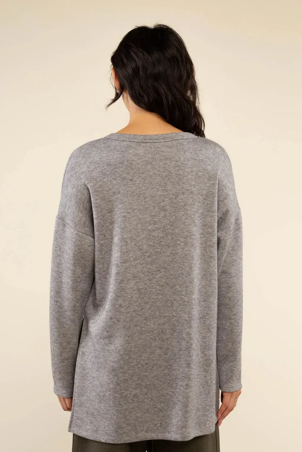 The Gia Tunic Top by NLT - Grey