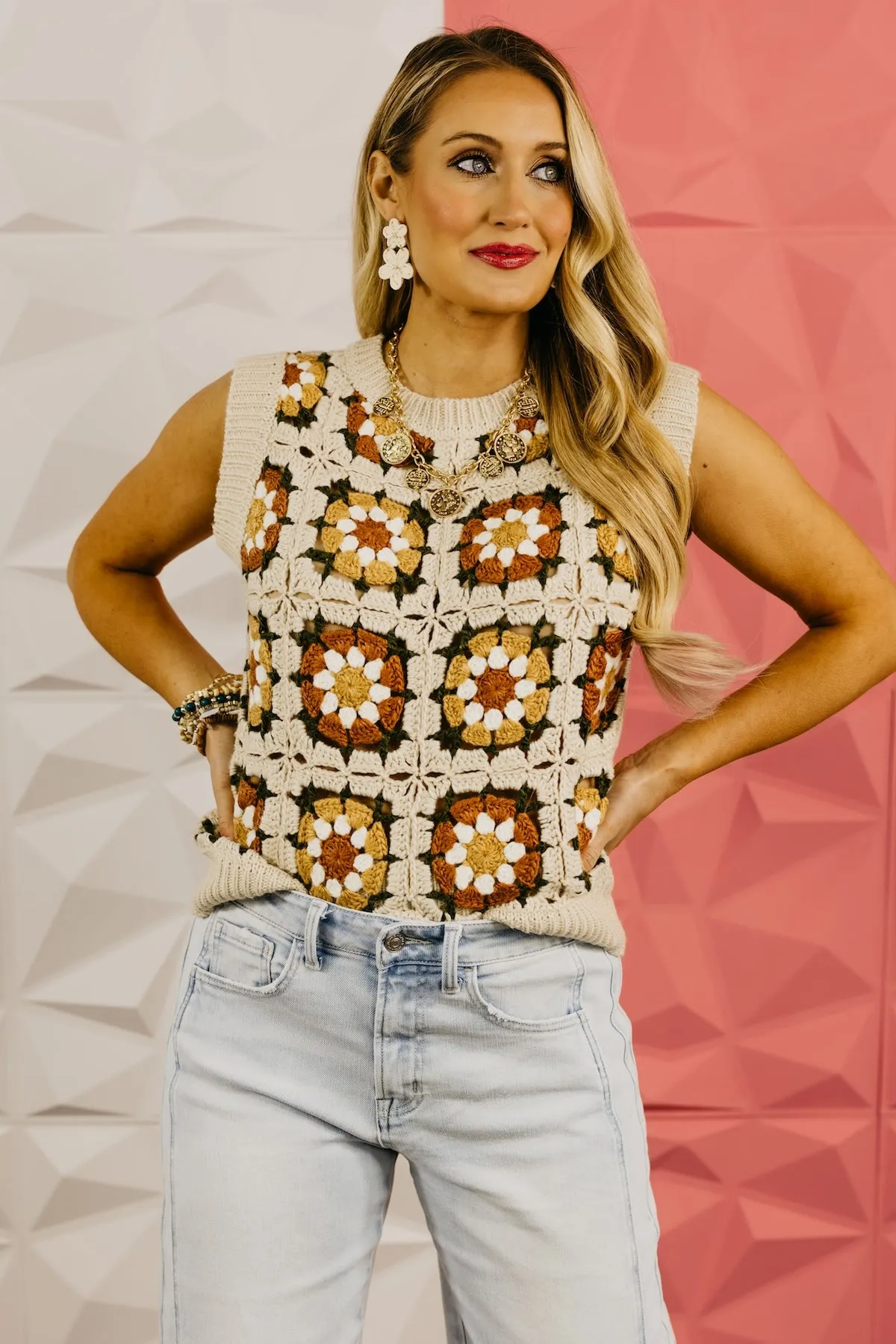 The Reynold Crochet Sweater Vest