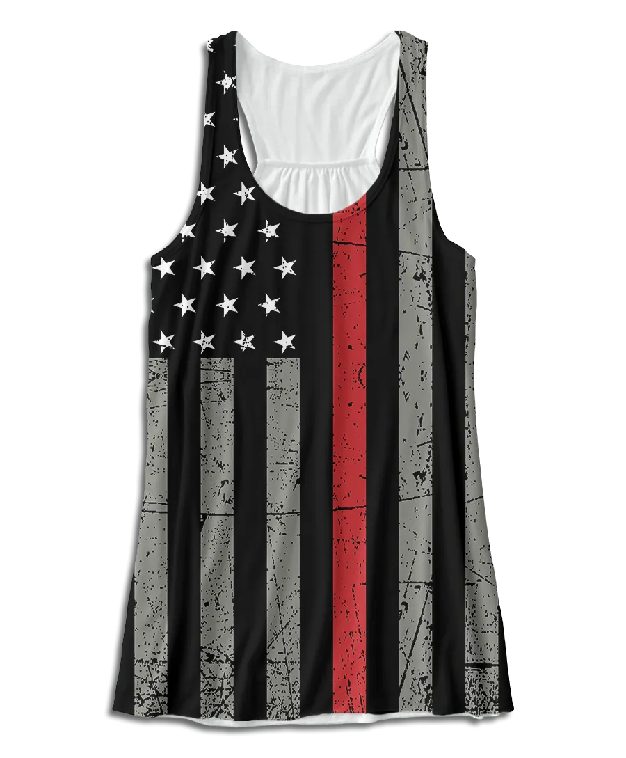 Thin Red Line Racerback Tank Top