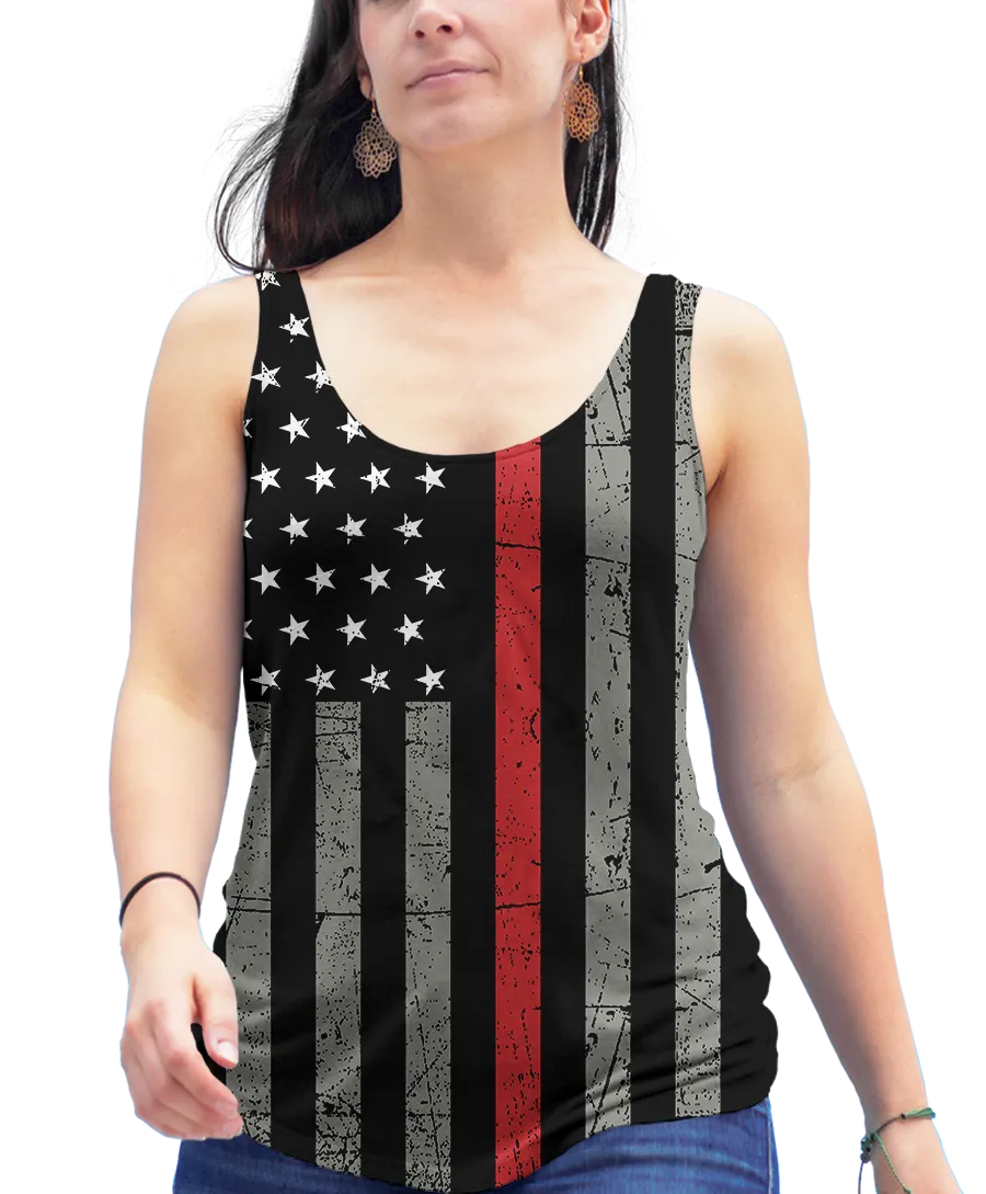 Thin Red Line Racerback Tank Top