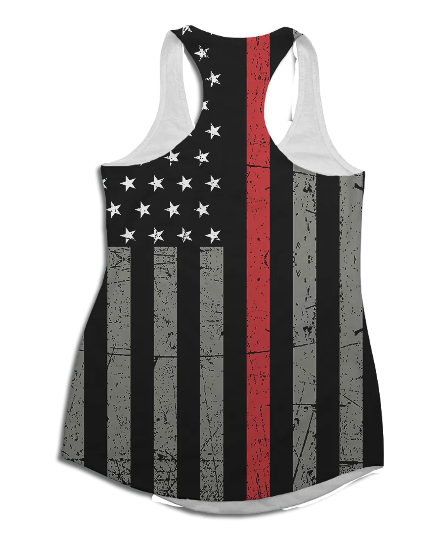 Thin Red Line Racerback Tank Top