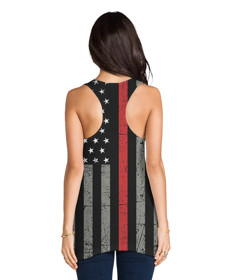 Thin Red Line Racerback Tank Top