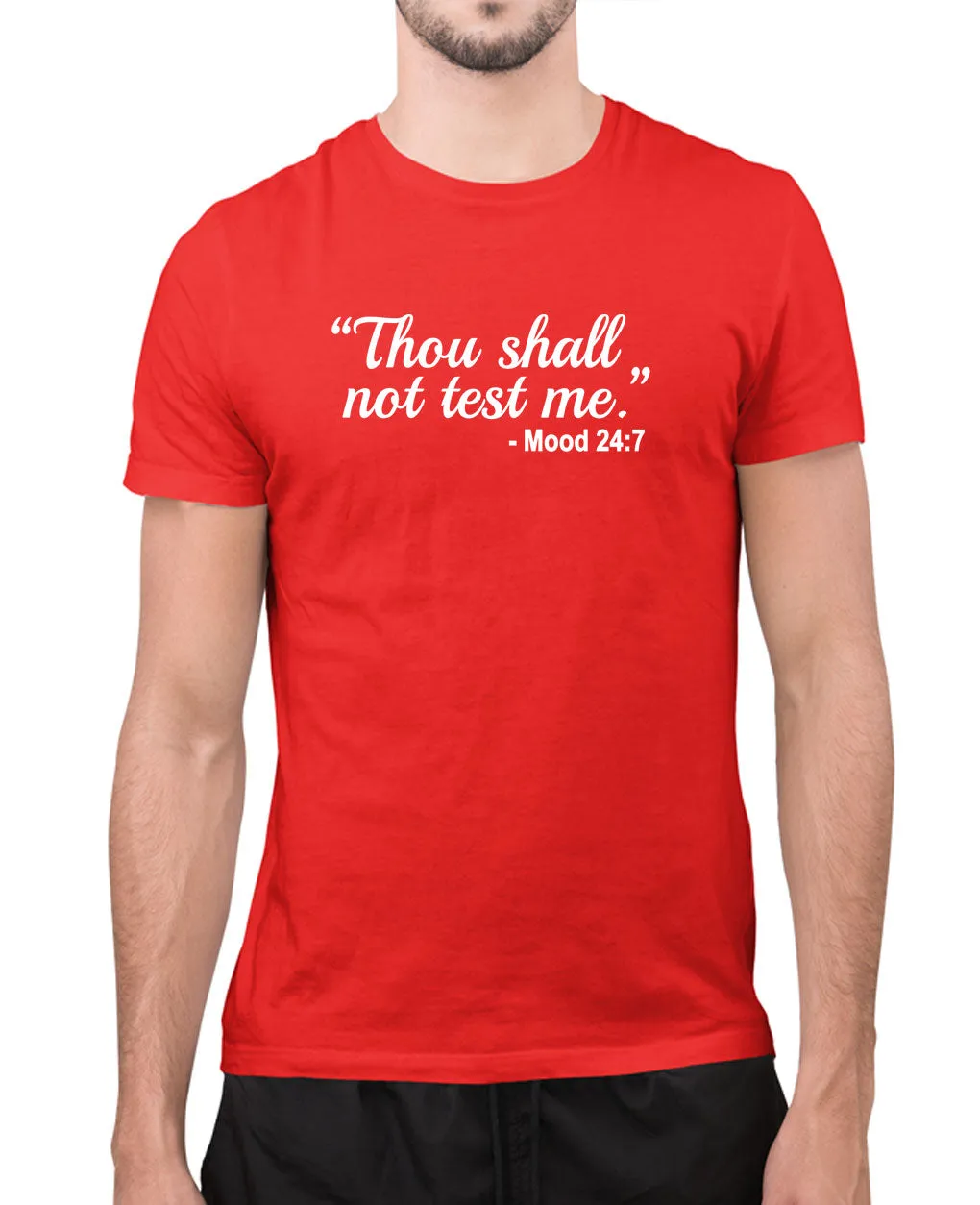 Thou shall not test me, funny t-shirt, sarcasm tees