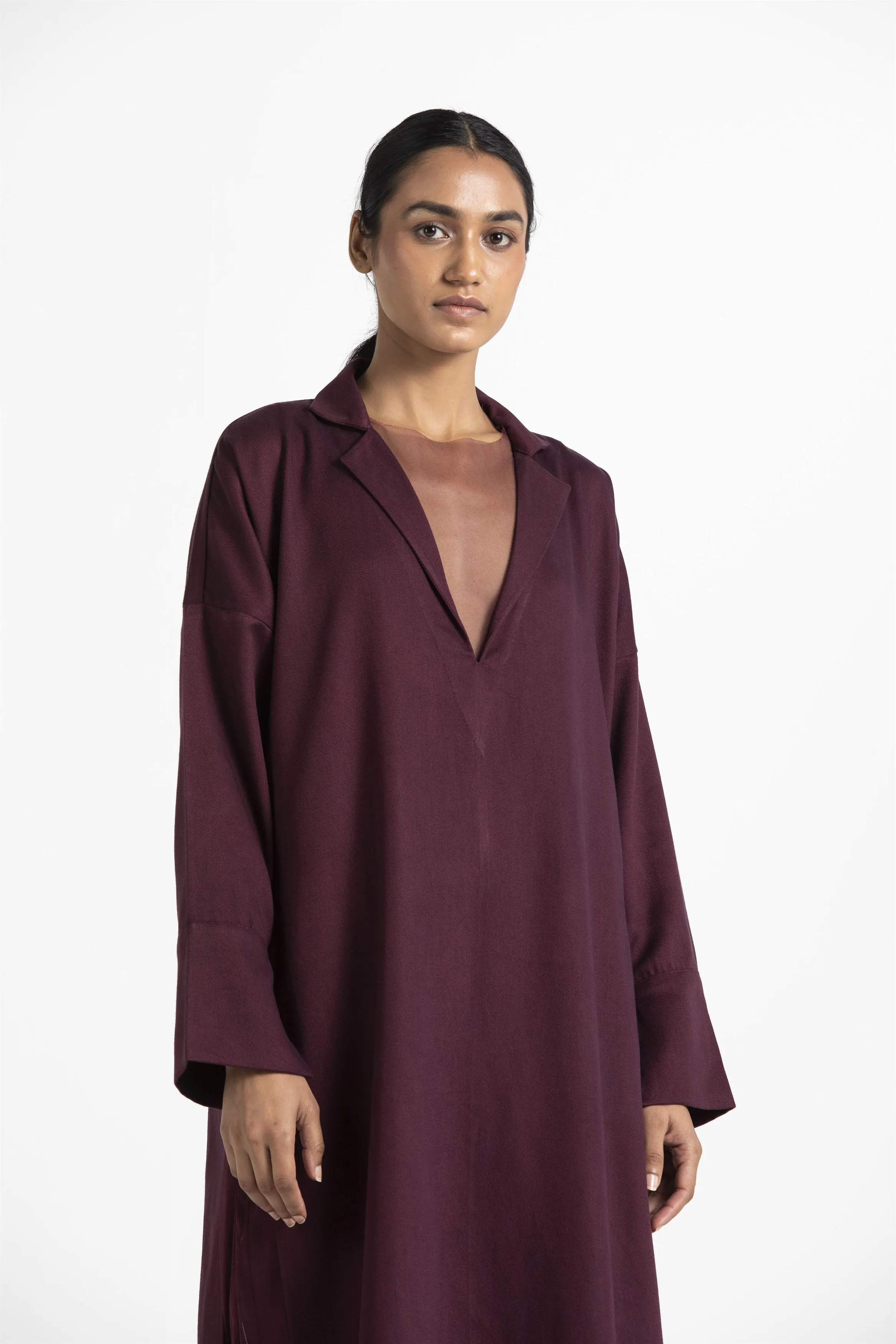 THREE   -   V-Neck Tunic Co Ord (Set Of 2)