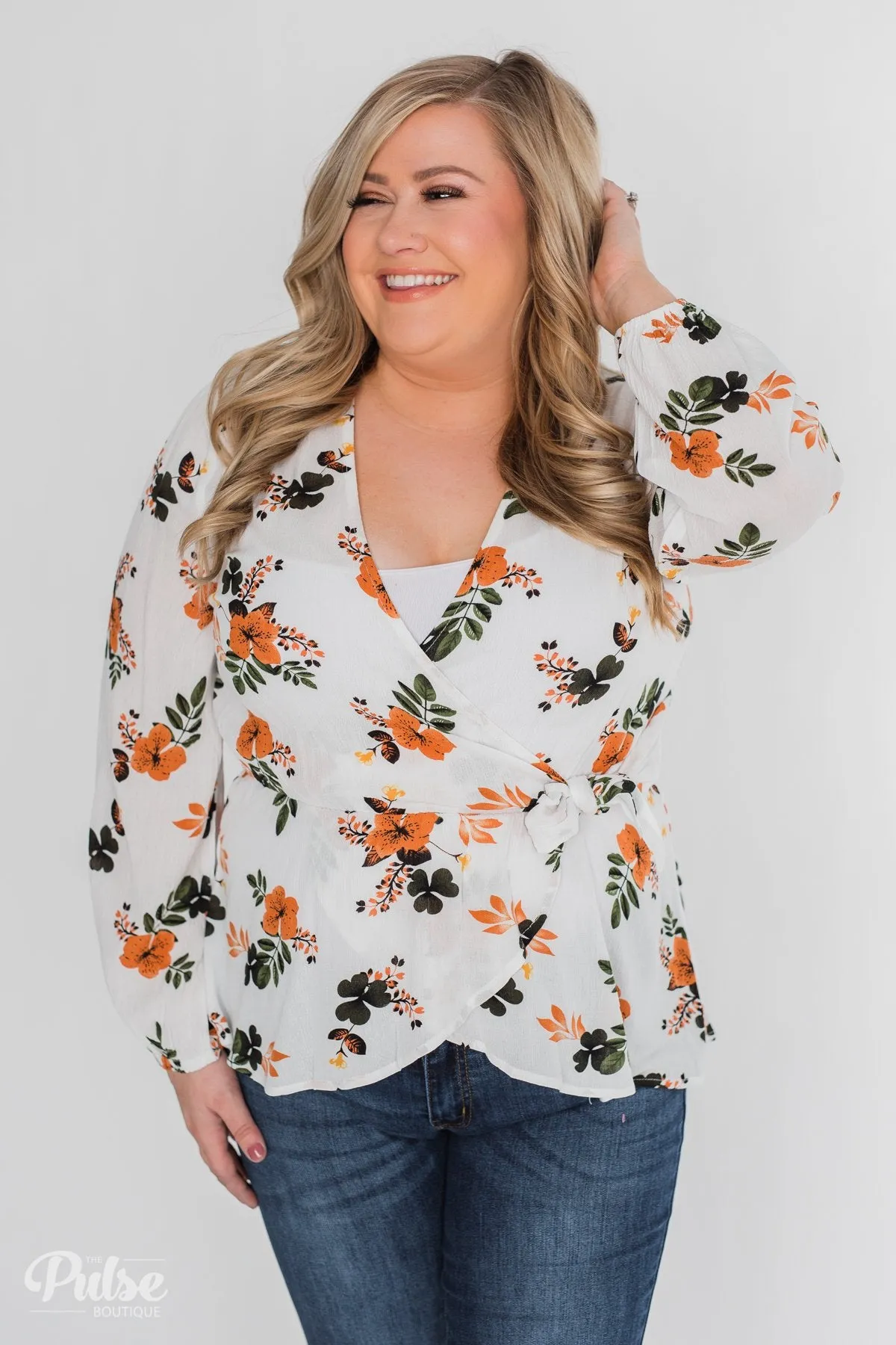 Through the Fields Long Sleeve Blouse - Ivory