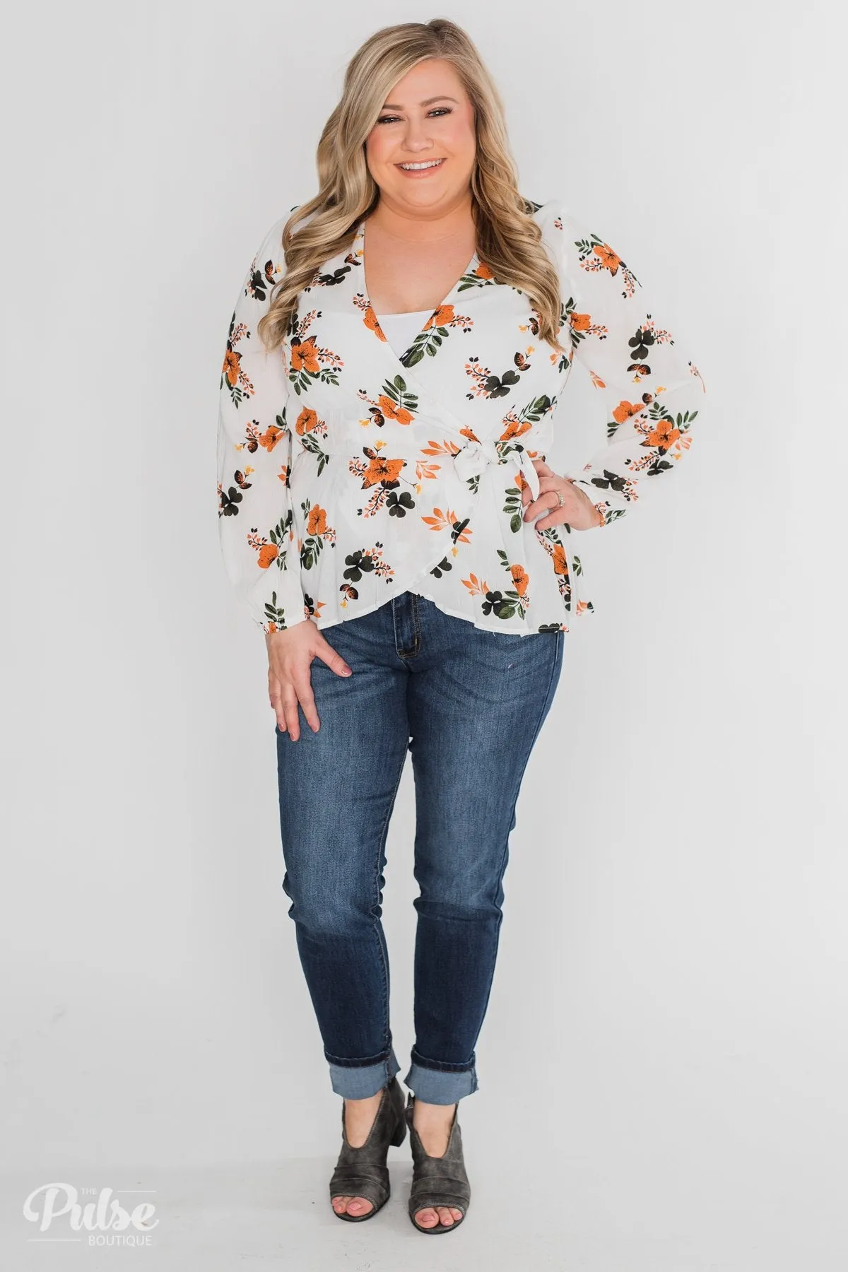 Through the Fields Long Sleeve Blouse - Ivory