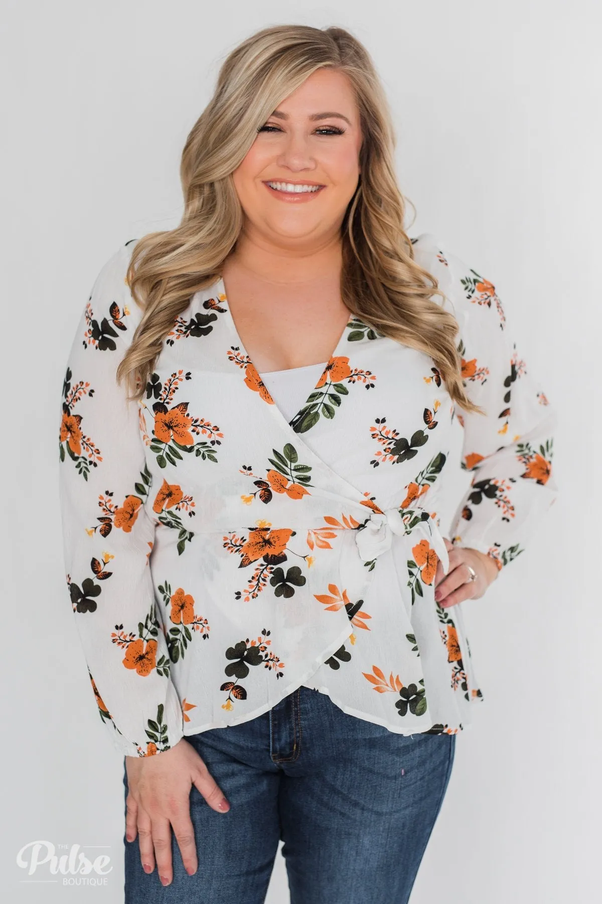 Through the Fields Long Sleeve Blouse - Ivory