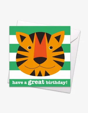 Tiger Birthday Card