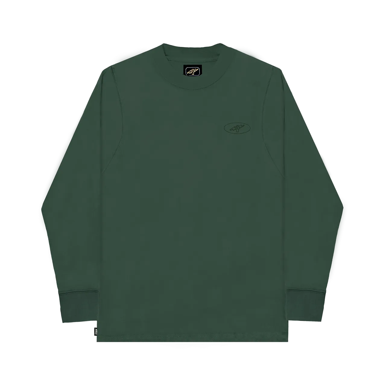 Titan Essentials Orbit Embroidered Long-Sleeve Tee - Green