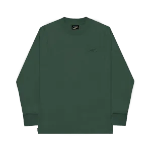 Titan Essentials Orbit Embroidered Long-Sleeve Tee - Green